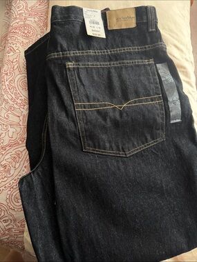 anchor blue Men's Relaxed Dark Indigo Jeans